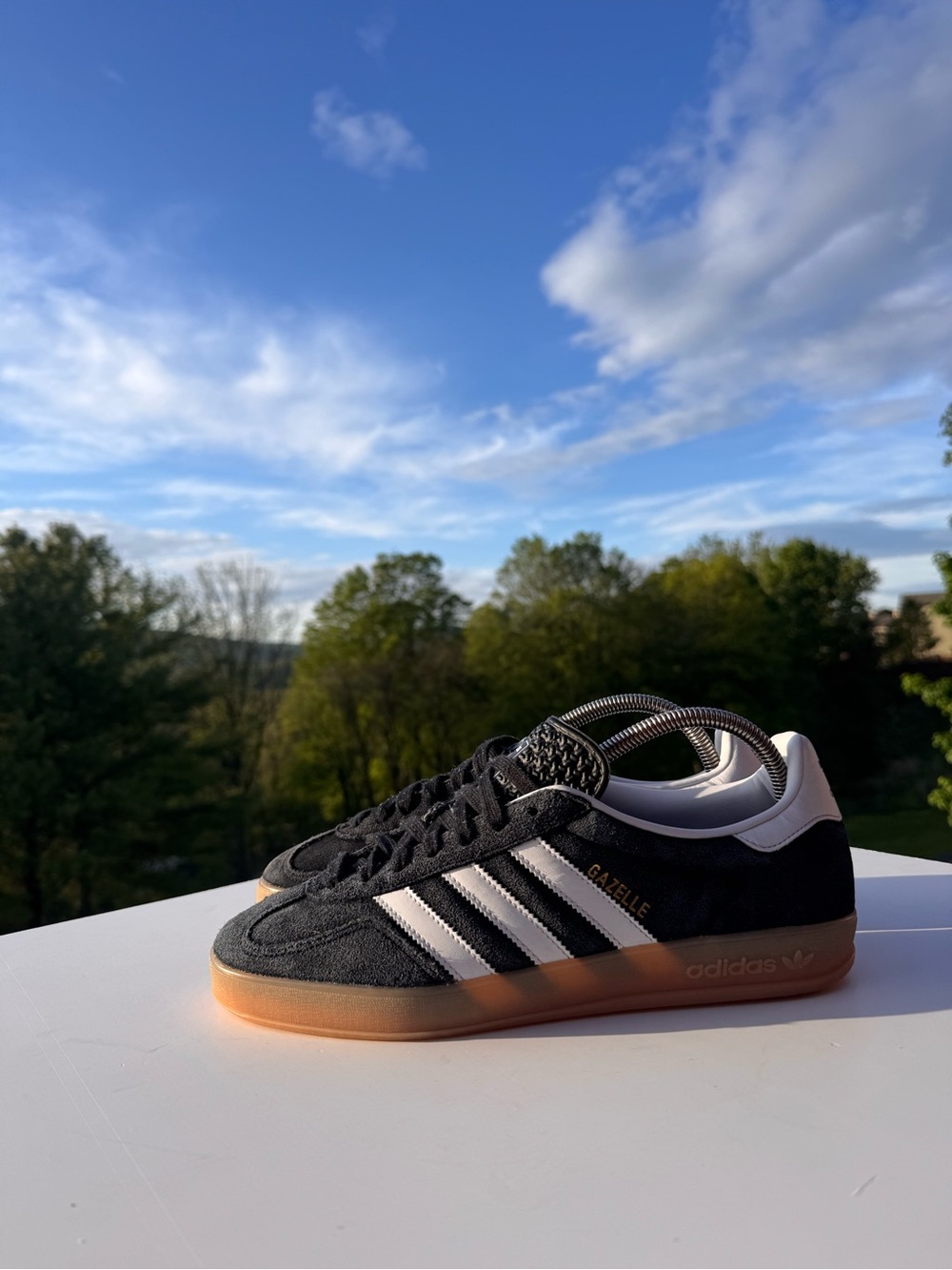 Adidas Gazelle Indoor Black White Gum Sneakers